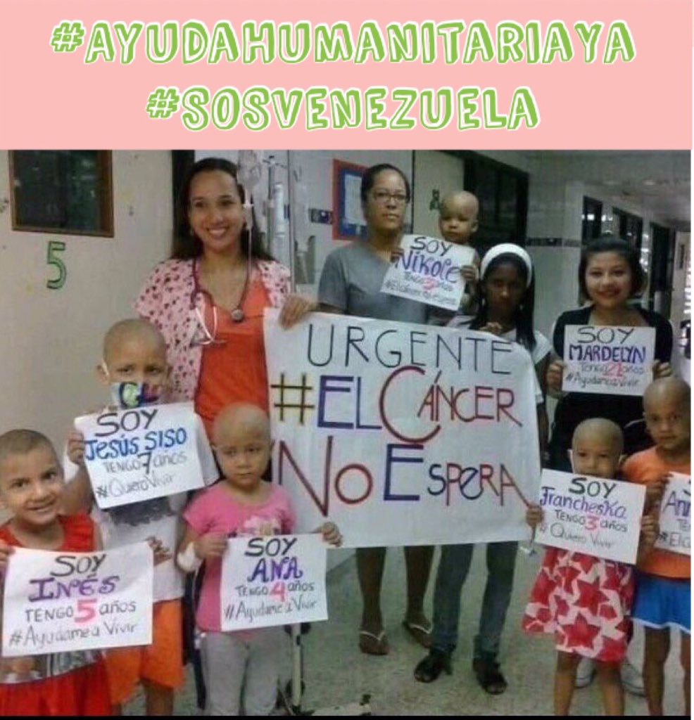 AnonMundial's tweet photo. 🆘Donde se ha visto q niños con cáncer, reclamen sus medicinas porque No Hay🆘
#AyudaHumanitariaYa  #SOSVenezuela https://t.co/Yk15WLxp9e