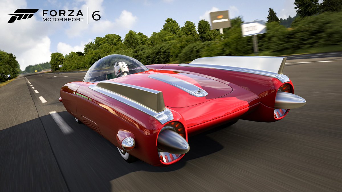 BethesdaStudios's tweet photo. Check out this beauty. Couldn’t be more excited to see #Fallout4’s Rocket 69 in Forza 6. https://t.co/Aj7yFsuucK