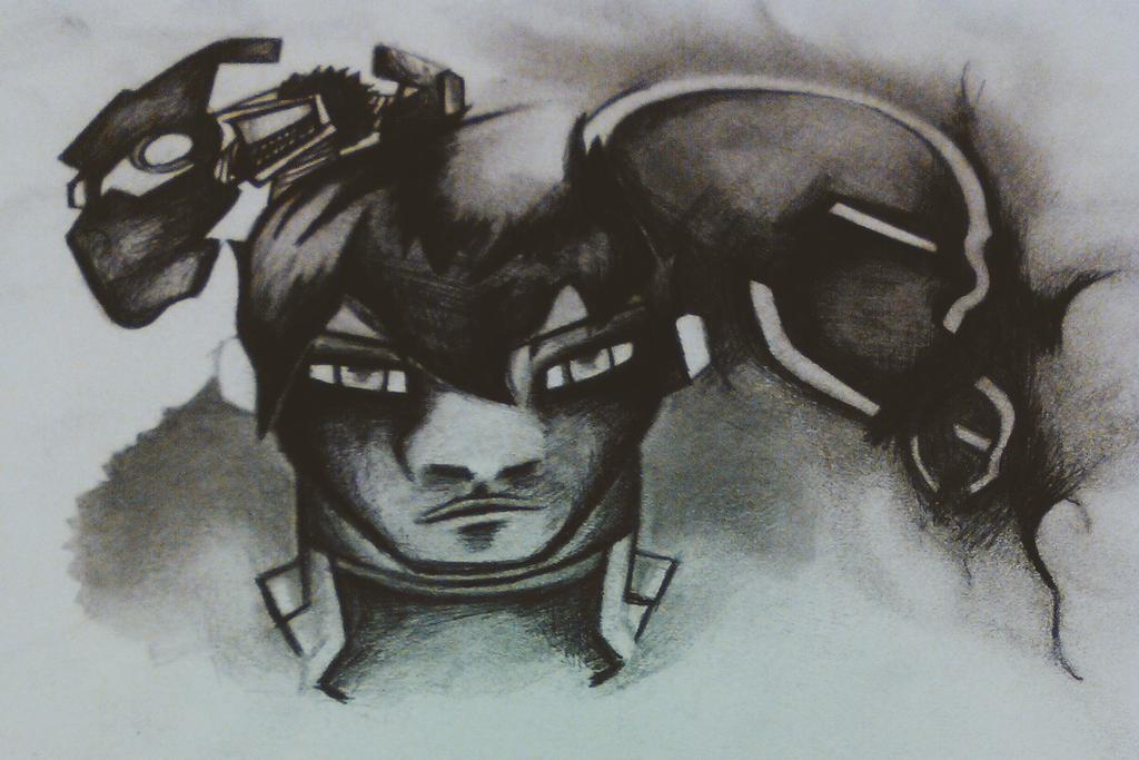 Ptsnu_'s tweet image. My first attempt @&quot;protocop&quot; also the second pair of characters in God like form(Egypt&amp;amp;Shu). #creativedev #scifi