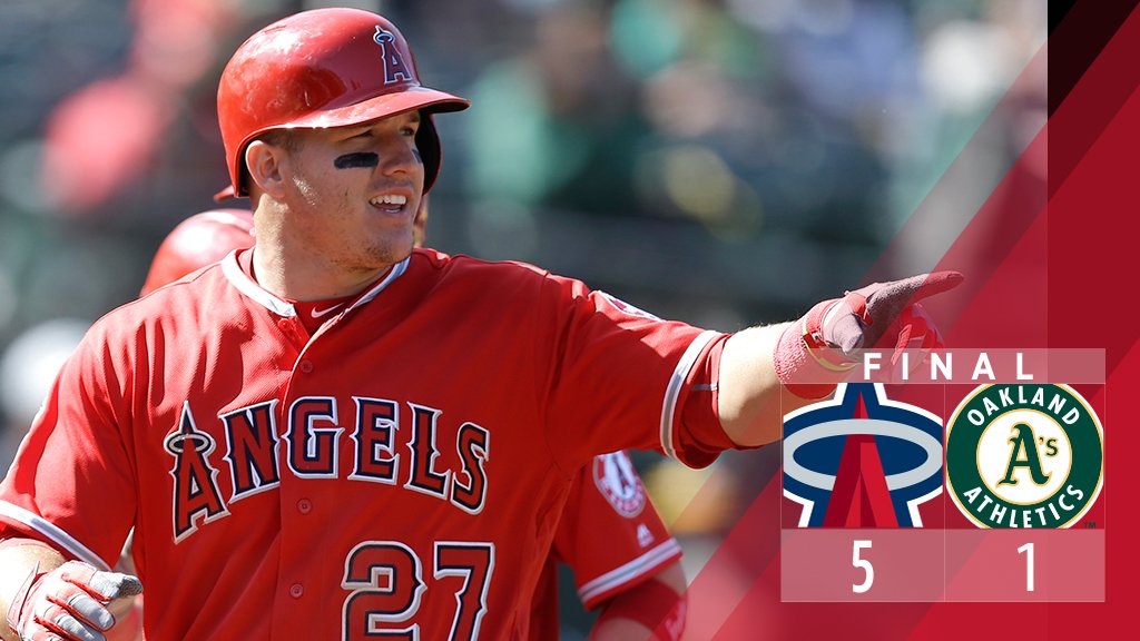 Angels's tweet photo. RECAP: @MattShoe52 shuts down A's in finale to complete #Angels sweep. https://t.co/kPT3qNNnwK https://t.co/fLkUMBbkTV