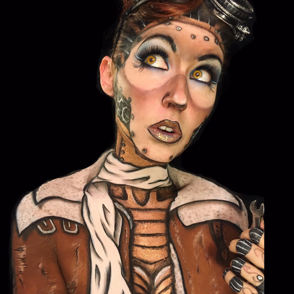 Steampunk Robot Makeup