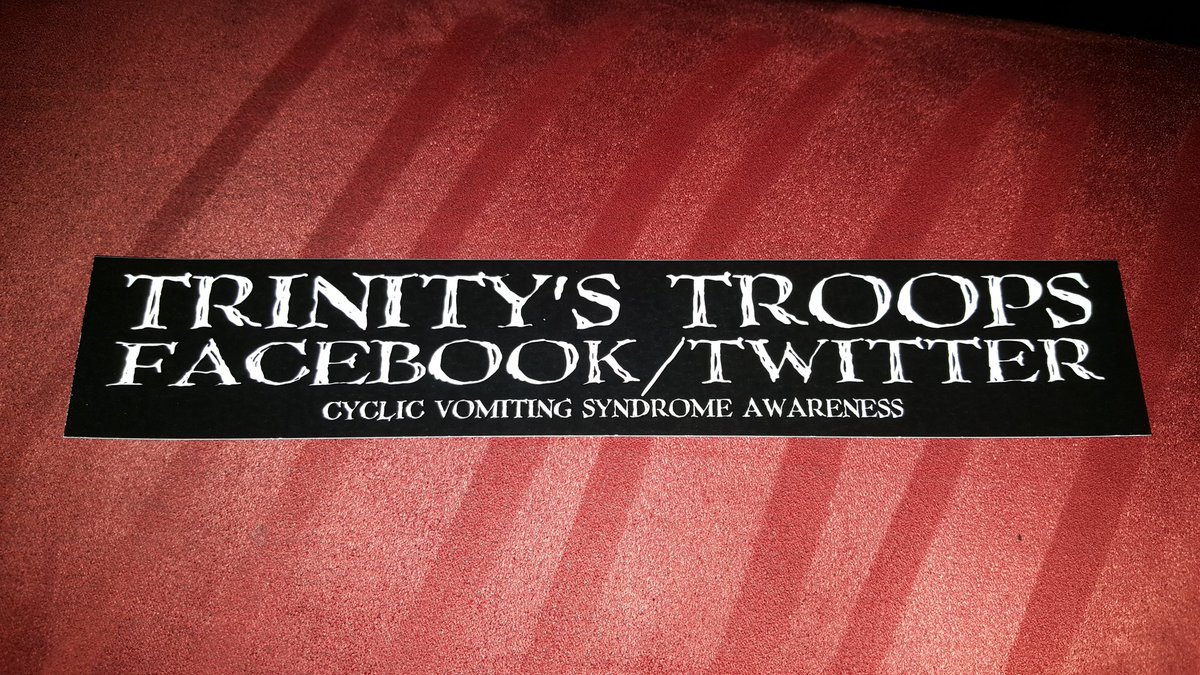 trinitystroops's tweet image. Want #Free #Stickers? Visit our Facebook page and let us know :) #CyclicVomitingSyndrome #Awareness