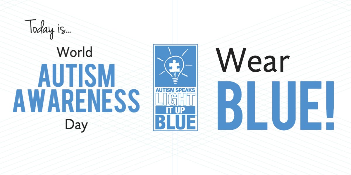 autismspeaks's tweet photo. Show off your BLUE gear &amp; use #LIUB! Light It Up Blue for everyone with #autism! #WearBlue https://t.co/y9jTXiI36o https://t.co/XAidJGzaCo