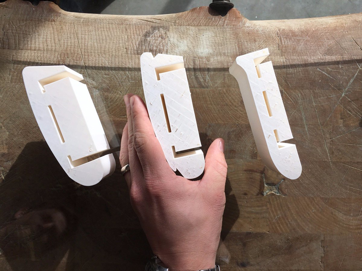 DidierDesign's tweet image. Fine detailing meets 3D printer rapid prototyping. Crafting a handrail detail for @UofDenver