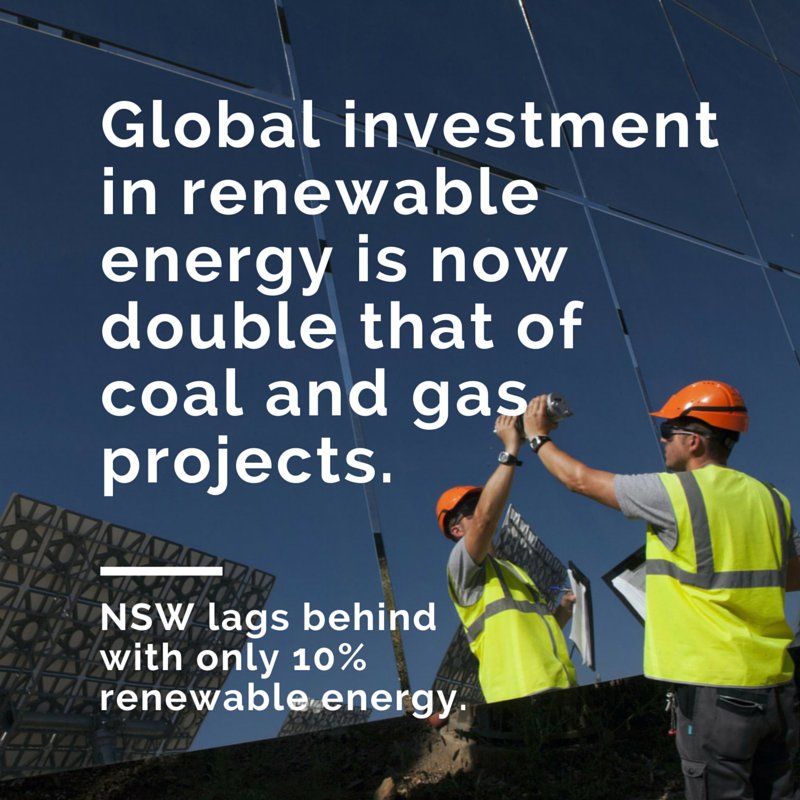 LandWaterFuture's tweet photo. Renewable energy investment now double that coal &amp; gas projects. NSW lags: 10% renewables
https://t.co/boWumvYKQv https://t.co/UqqgPIsbcx