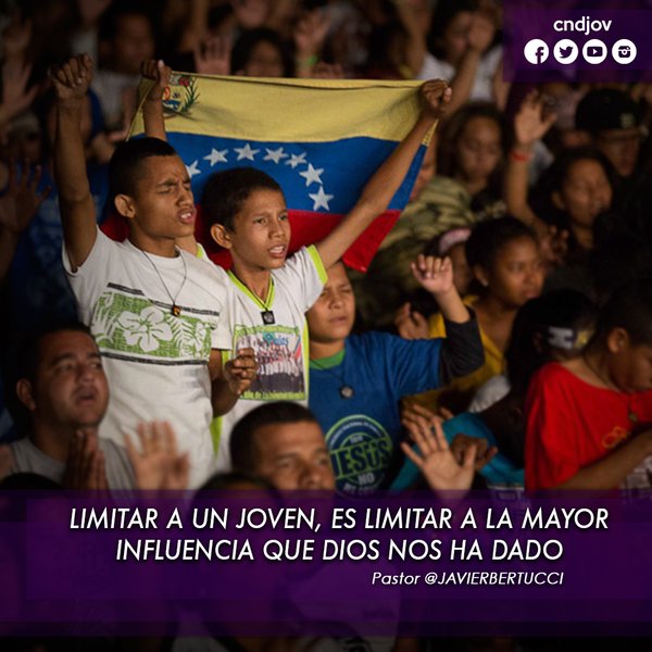 JesusTeLevanta's tweet photo. Limitar a un joven, es limitar a la mayor influencia que Dios nos ha dado. -Pastor @JAVIERBERTUCCI https://t.co/KNNm7SLqjD