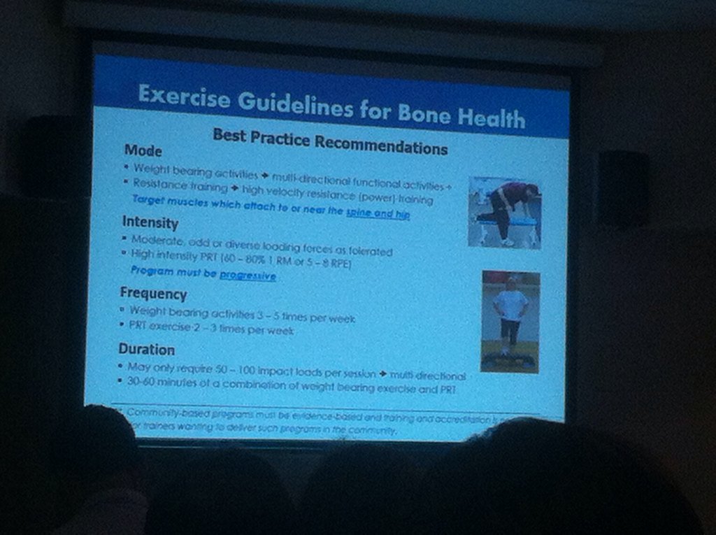 Great talk on exercise and bone health at Clare Valley Bone Meeting