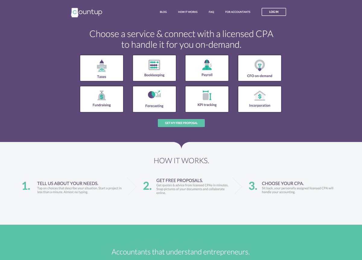 AudibleStartup's tweet photo. Entrepreneurs: Find a licensed CPA to handle accounting. @countup_io https://t.co/yagfR6XCjw https://t.co/ikGbpKse2t