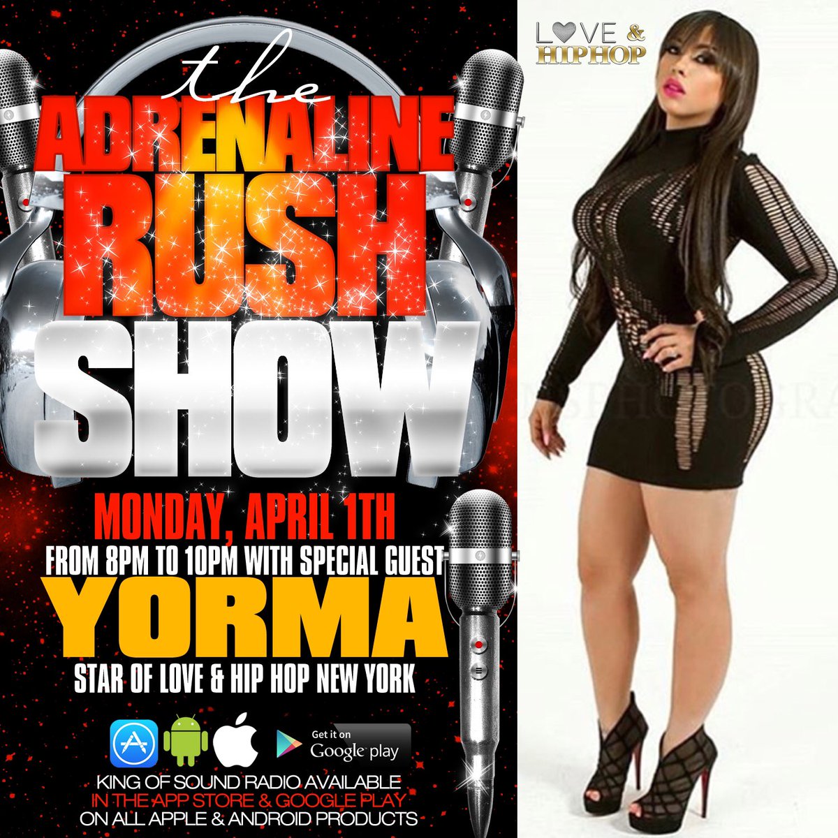 kosradio2015's tweet photo. Catch our interview with @Yorma live on April 11th https://t.co/LlDW9VVKFP