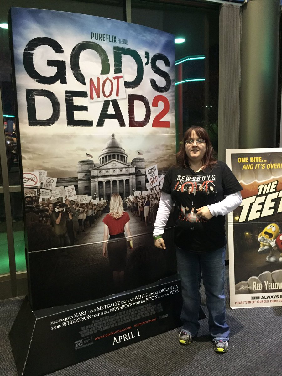 ashleyt0311's tweet photo. @newsboys #godsnotdead2 #iwannabeguilty I am here at the movies getting ready to see gods not dead 2 at 1015 https://t.co/obTriR4WQm