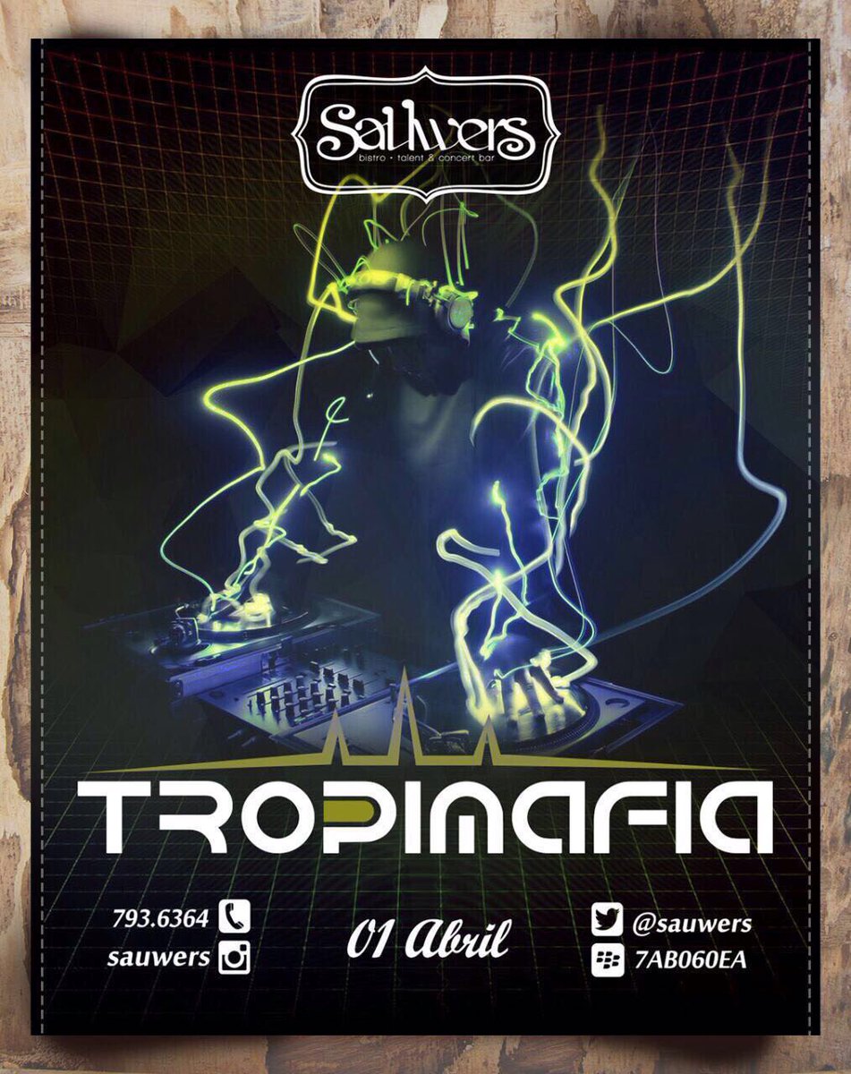 TropiMafia's tweet photo. Hoy poniendo el toque audiovisual al mejor Talent &amp; Concert Bar de la ciudad @sauwers en el sótano del @CCCOSTAVERDE https://t.co/geEQq41jx4