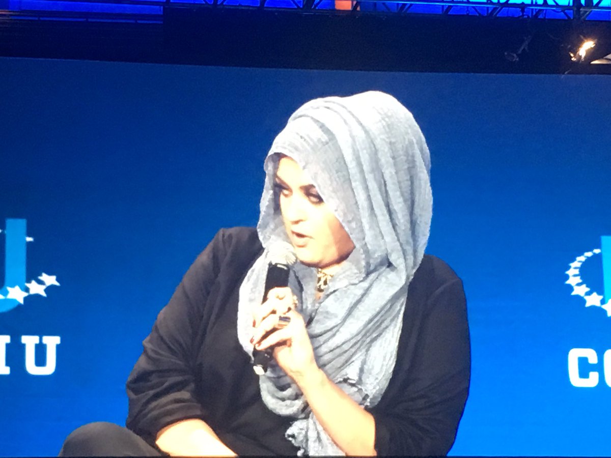 erinlynnraab's tweet photo. I come from a long line of Muslim women speaking truth to power. #cgiu https://t.co/a59dGQtwZN