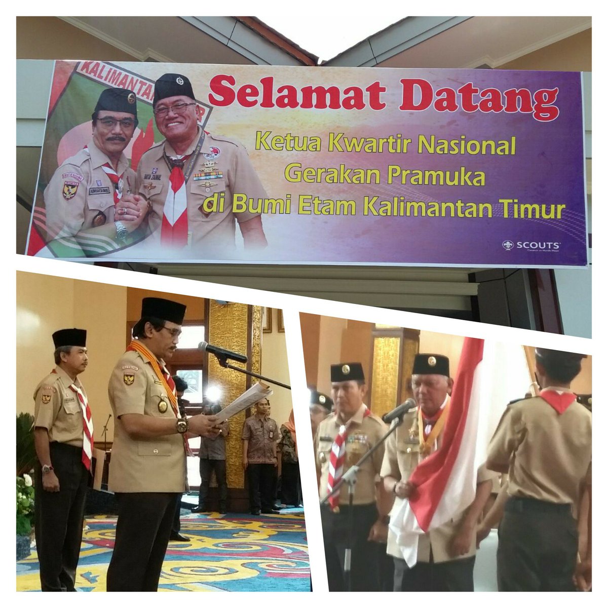 AdhyDault's tweet photo. Kemarin, melantik Kak Awang Faruk, Gub Kaltim, sebagai Ketua Mabida Gerakan Pramuka Kaltim. Selamat mengabdi Kak. https://t.co/8rkjXBV6bT
