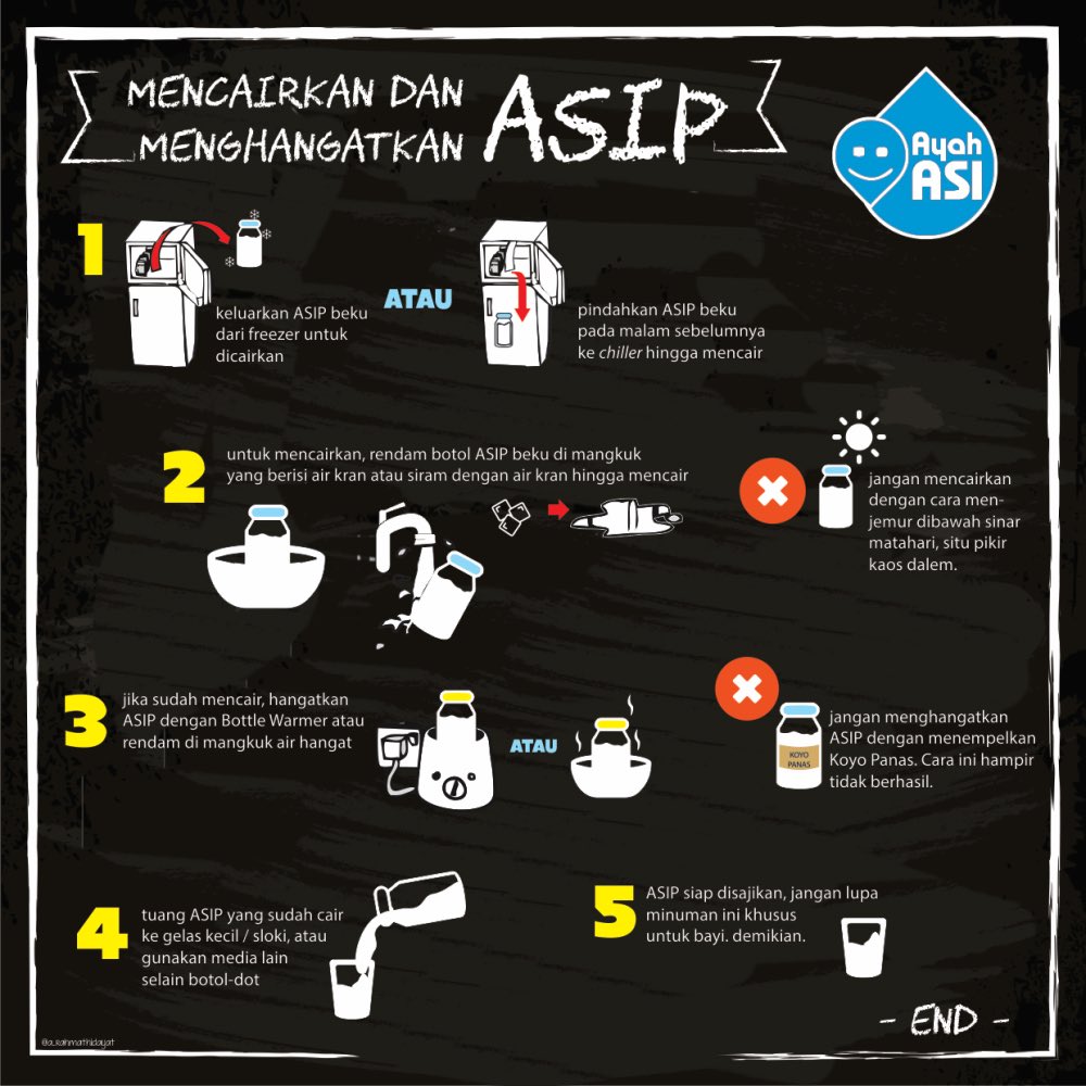 gimana cara mencairkan dan menghangatkan ASIP? #infografis