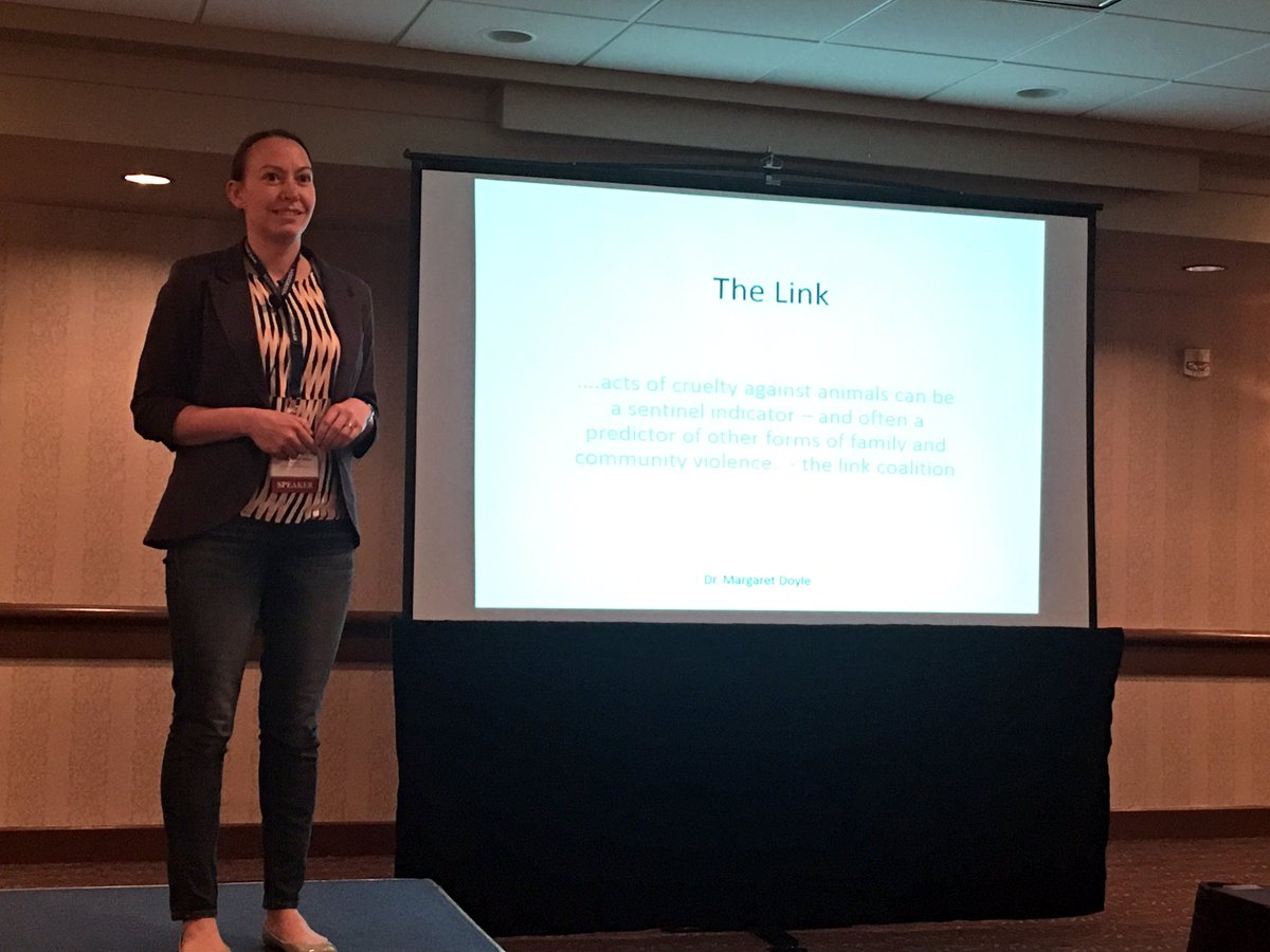 RichardStarke's tweet photo. Next at @abvma Veterinary Forensics Conference--Dr. Margaret Doyle on link between animal abuse &amp; domestic violence. https://t.co/RD45SpqULJ