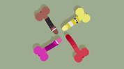 [NSFW] Genital Jousting, local multiplayer game about penetrating your friends with well dressed floppy penises (si…
