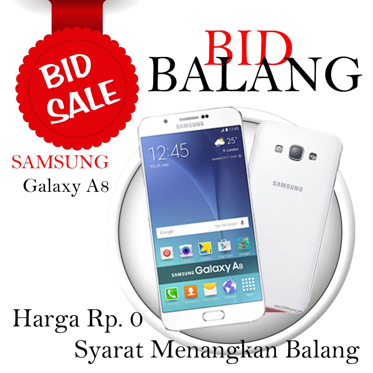 Ardiles_Metro's tweet photo. Pemenang Minggu lalu telah dihubungi &amp; sedang proses verifikasi. Utk Balang minggu ini adlh Samsung A8. Yuk ngebidd! https://t.co/sfPNp7Bkc1