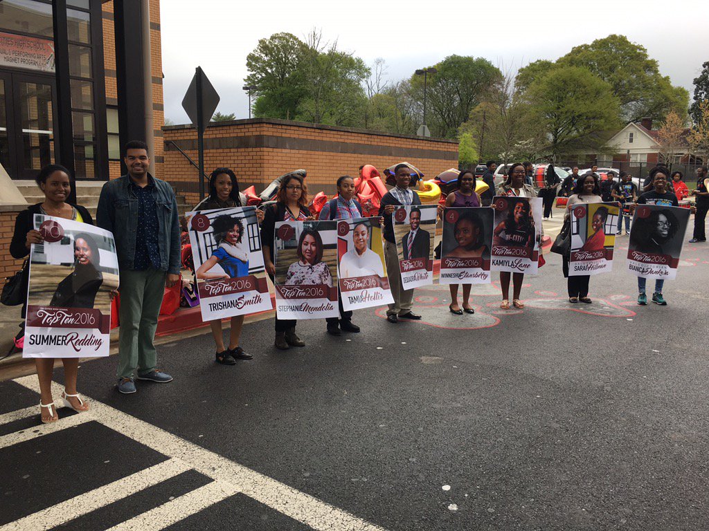 Shout out to my top ten seniors! We made a big deal about it today!