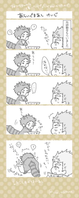 あらいぐま葦に頂いたリプがかわいかったから 