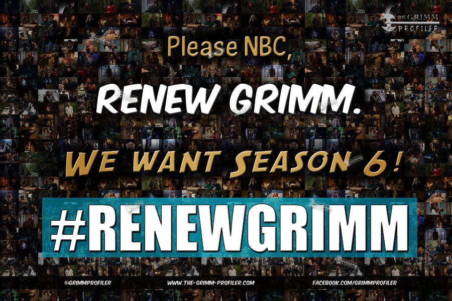 GrimmProfiler's tweet photo. Please @nbc, renew @NBCGrimm. RT if you want #Grimm season 6. #RenewGrimm @Grimm_Family https://t.co/qRWov9ctgw https://t.co/FZbk0197sP