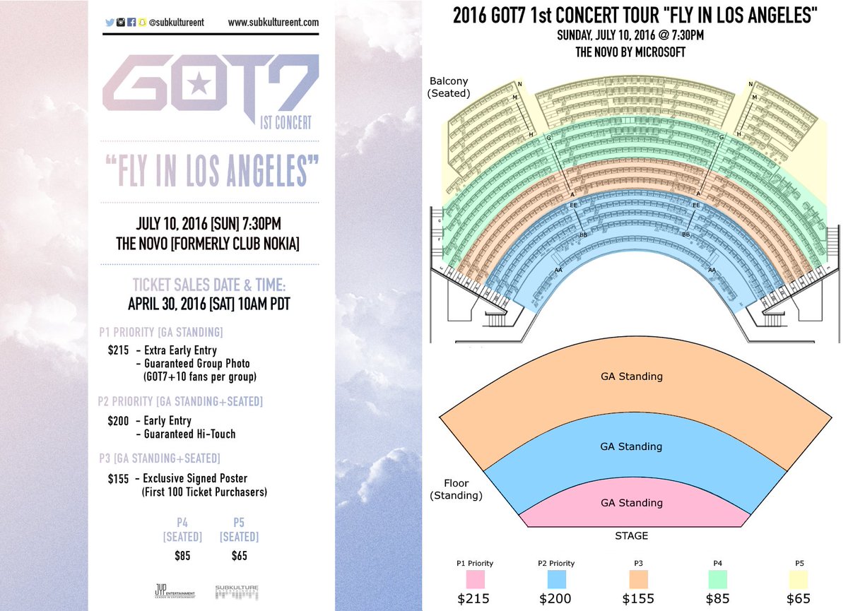 The Novo Balcony Seating Chart