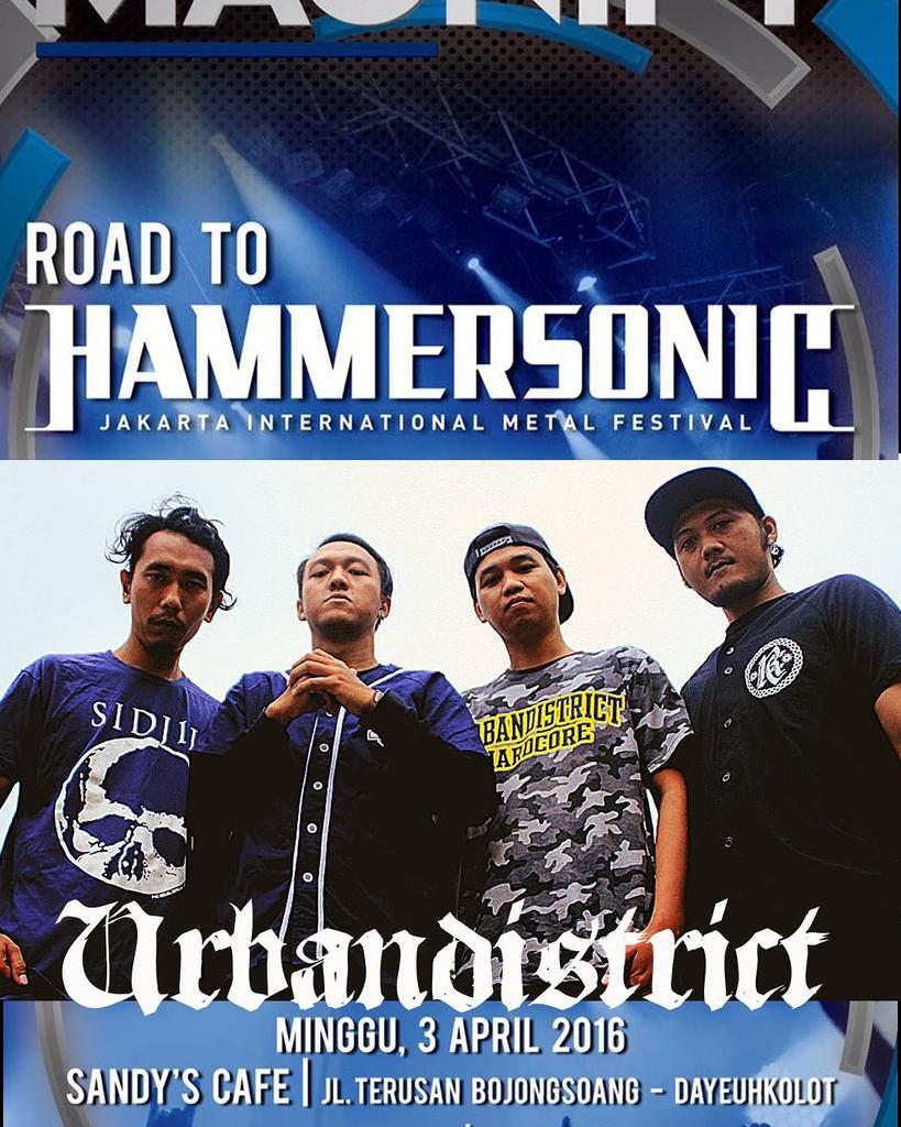 Tommorow <a href="/Urban_Hc/">URBANDISTRICT</a> perform at sandy's cafe #roadtohammersonic