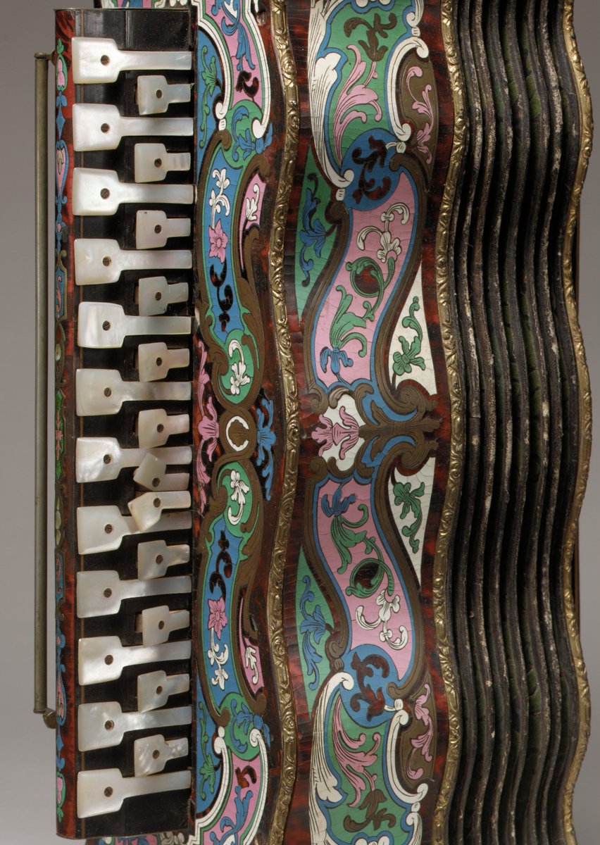 metmuseum's tweet photo. In the 1830s, Paris became a major center of accordion production. https://t.co/dVZCZa9xSK #MetMusic https://t.co/VrmUmk5d22