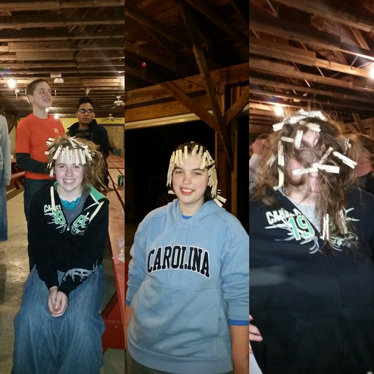Some of our models for the team hair stylist game. #theboyswereincharge #afterglowgames #campwoodsmoke2016