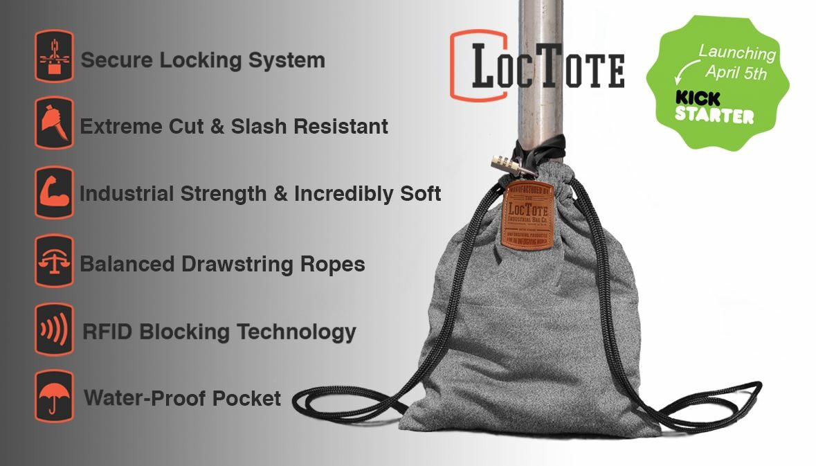 loctote's tweet image. Our bag is essentially a portable safe for your valuables. Lock It and Leave It. Check out the features below.