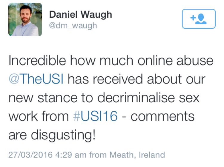 WomenCanSee's tweet photo. Woman points out that decriminalising pimps &amp; punters is #misogyny
Man calls her "the worst minded people"
#ManFeels https://t.co/gv8qm5CkWG