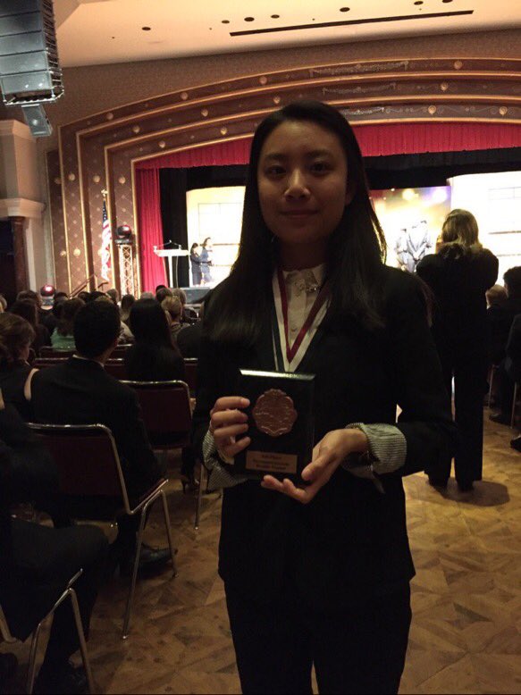 Elizabeth_chan8's tweet photo. So proud of my sister for getting 3rd place at HOSA States for extemporaneous poster!! #HOSA #nchosaslc40 https://t.co/Jclco0S9TJ