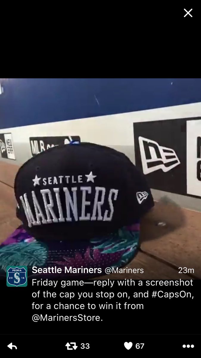 DKC56's tweet photo. @Mariners not only would this looks great when supporting the M's but a nice shade on the beach #CapsOn ⚾️🌴🌺 https://t.co/a91f9RzxGk