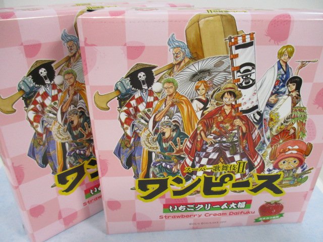 One Piece 麦わらストア名古屋店 新商品 原画商品 スーパー歌舞伎 ワンピース One Piece いちごクリーム大福 1 111円 税 好評発売中 麦わらストア Onepiece T Co Lqfx77tvne