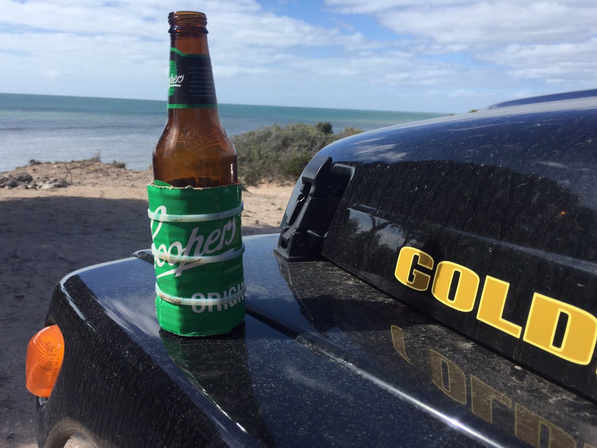 graarchen's tweet photo. No stubby cooler camping? No problems @coopersbrewery #paleale #clever #bastards #cornypoint https://t.co/RbUx7gdWgA