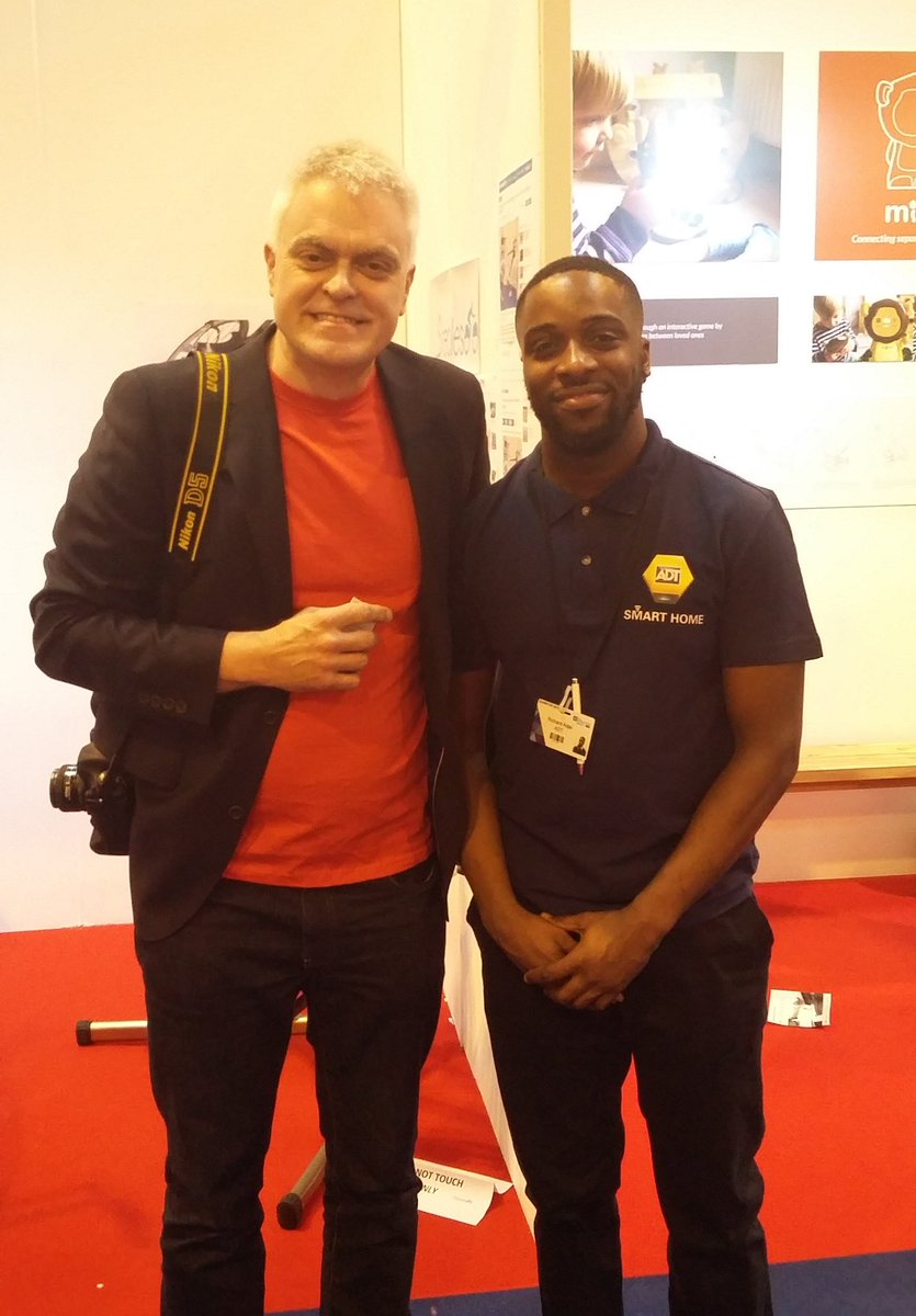 ADT_UK's tweet image. Look at who ADT just met... Great to catch up with @jonbentley90. Come and learn more about ADT Smart Home. #GSL16