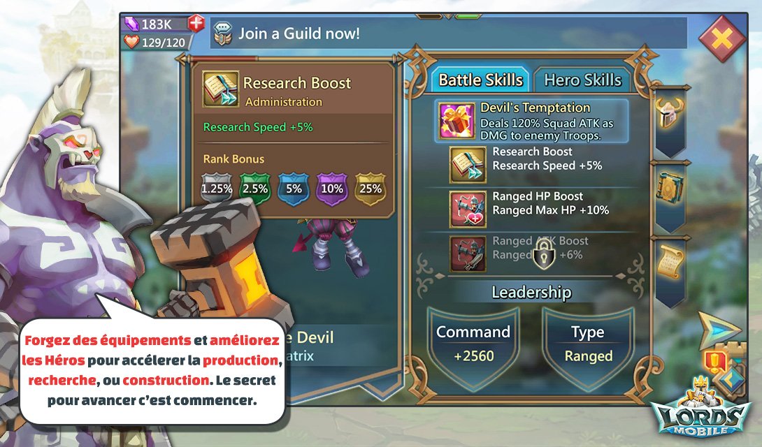 LordsMobileFR's tweet photo. Astuce #5! #LordsMobileFR https://t.co/9ehOfrGA9x