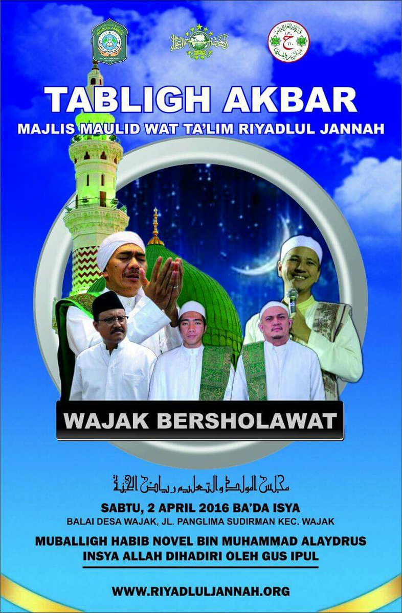 riyadluljannah's tweet photo. SafariMalamAhad #2April2016 di Balai Desa Wajak Jl. Panglima Sudirman – @malangkab bersama @habibnovalsolo @gusipul4 https://t.co/lDmNgUrZgx
