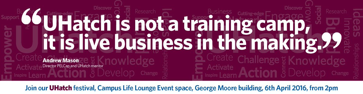 GCUstudents's tweet photo. @GCUHatch Enterprise Festival on campus: 2pm, 6th Apr 

Turn ideas into action! https://t.co/tQ0NsowYIr https://t.co/qNDz7iE7aa