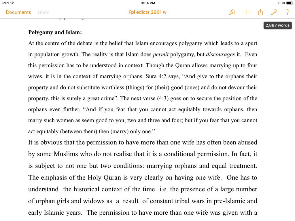 DrSYQuraishi's tweet photo. Extract of my future book. It explains what Quran says about polygamy. Misinterpreted by many to suit themselves! https://t.co/xSqVmnXdSm