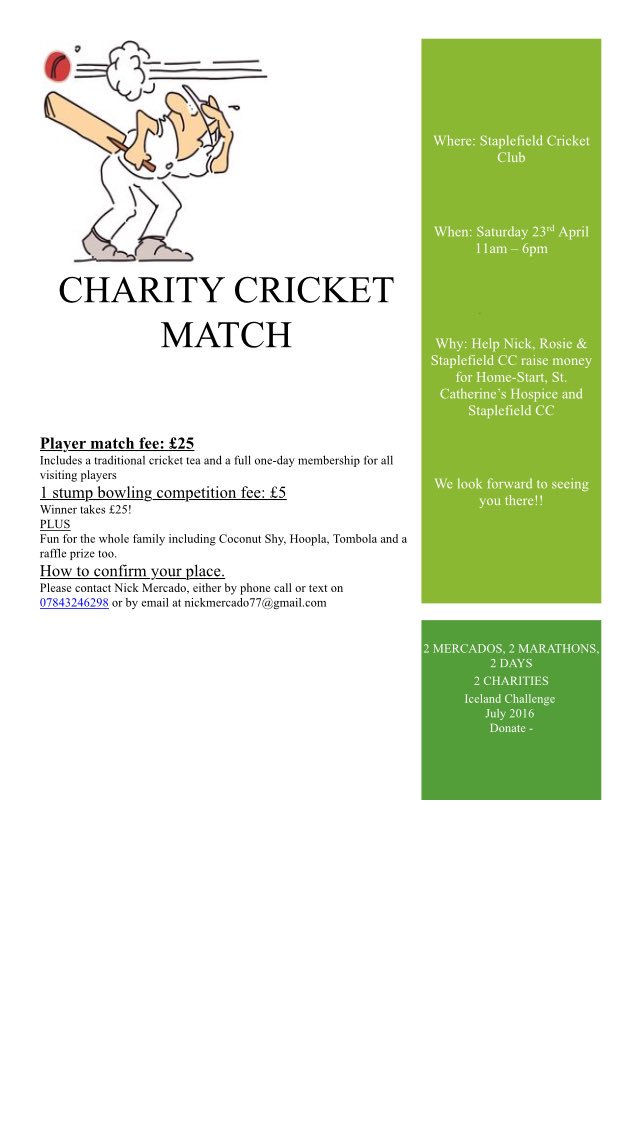 please support Nick our Saturday skiper and all round nice guy raise some money.  All welcome along