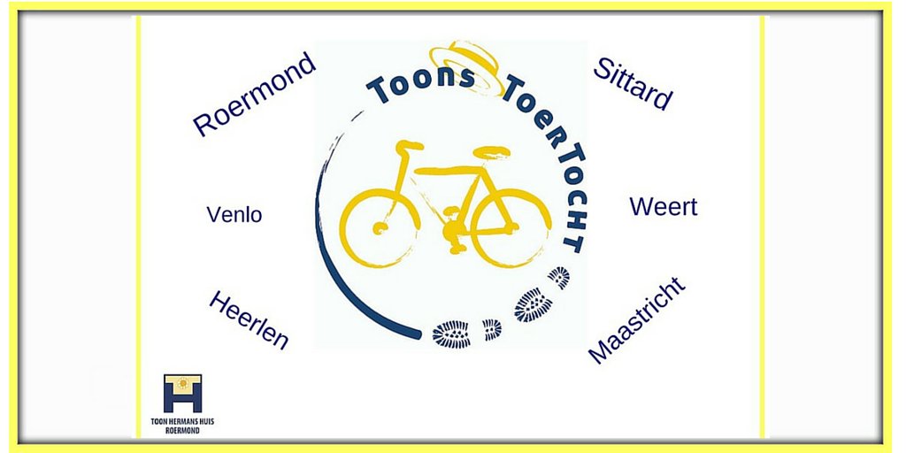Vandaag de eerste editie van ToonsToerTocht, fiets mee vanaf 1 van de 6 Toon Hermans Huizen. toonstoertocht.nl