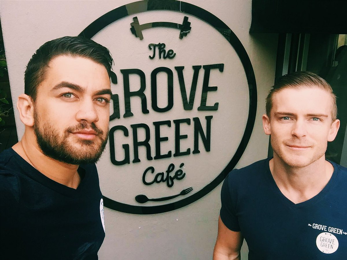 grovegreencafe's tweet photo. Meet the Founders @Adrianhogan &amp; @BossGnocchi

Both will be in the kitchen to whip up the best fit food in Joburg https://t.co/w4scLJV4uv