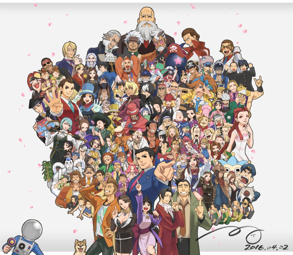 坂口 銀次郎 逆転裁判１ ５ 集合イラスト 大きいサイズはpixvで T Co 8yomvqzljh Twitter