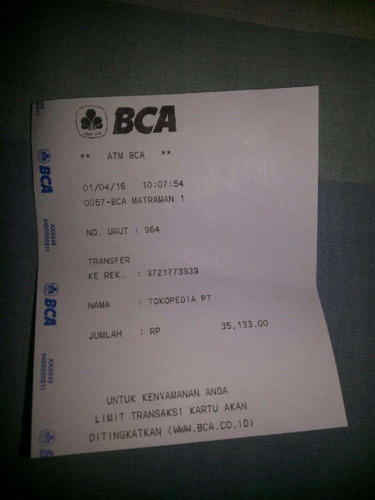 TsaarMillion's tweet photo. @TokopediaCare foto gabisa lewat dm...
Ini bukti transfer pertama yg salah ketik kode uniknya... https://t.co/0rQnb1pmdT