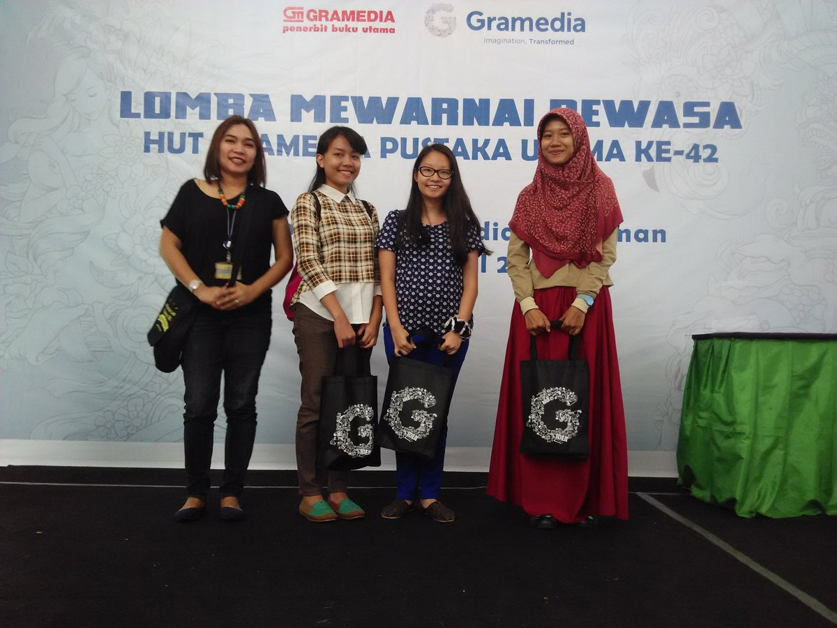 gramedmatraman's tweet photo. Selamat untuk para pemenang lomba mewarnai dewasa #GPU42 @gramedmatraman cc: @familybooks2 @Gramedia @gramediabooks https://t.co/hHbggC6BM1