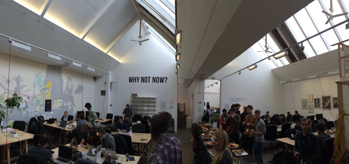 Welcome Berlin! <a href="/hackerstolz/">Hackerstolz</a> food hackathon starts #foodhacks #foodhacker