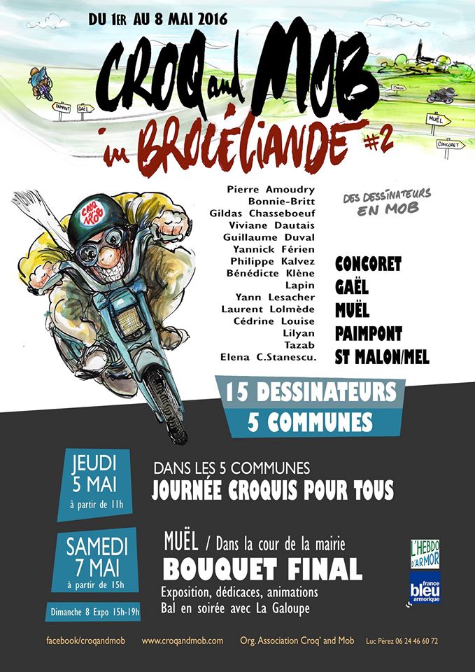 CroqandMob's tweet photo. #bretagne #sketch Hop hop hop #croqandmob is back ! Bientôt sur les routes de #brocéliande Save the date ! https://t.co/fQz8Eij1LL
