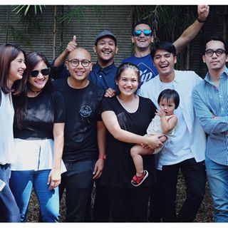 Asik pemain pangeran pada dteng ke aqiqah nya thaya #fita #fitri #reza #claudio #rifat