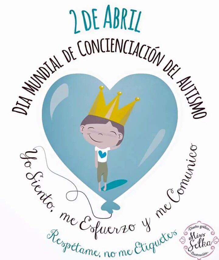 pequeCOAM's tweet photo. 2 de abril: Día Mundial de Concienciación sobre el Autismo https://t.co/Qr9YuzKo8j