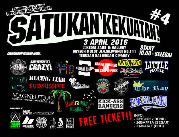 KNGCofficial's tweet photo. Jangan lupa besok di Zans Gallery (Dayeuh kolot jln Siliwangi no.111 terusan Baleendah ciparay). GRATIS!! See you!!! https://t.co/zlWd9l55Xp